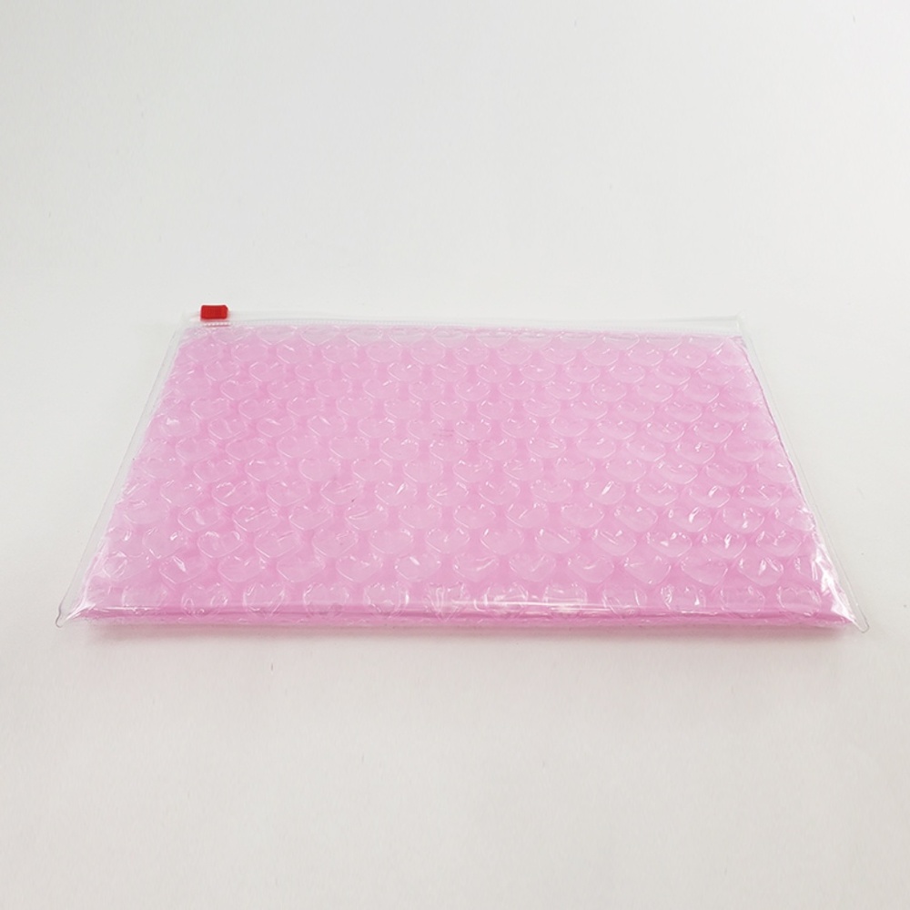 Glossier Bubble Slider Pink Bag Pouch
